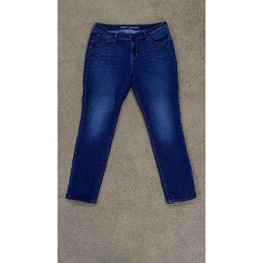 Women's Old Navy Curvy Profile mid rise jeans size 12 excellent cond